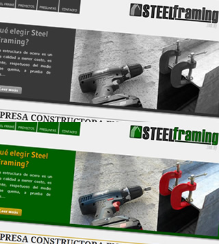 Dise&ntilde;o web SteelFraming.com.uy
