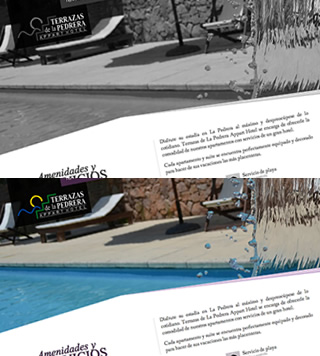 Dise&ntilde;o web Terrazas de La Pedrera Appart Hotel
